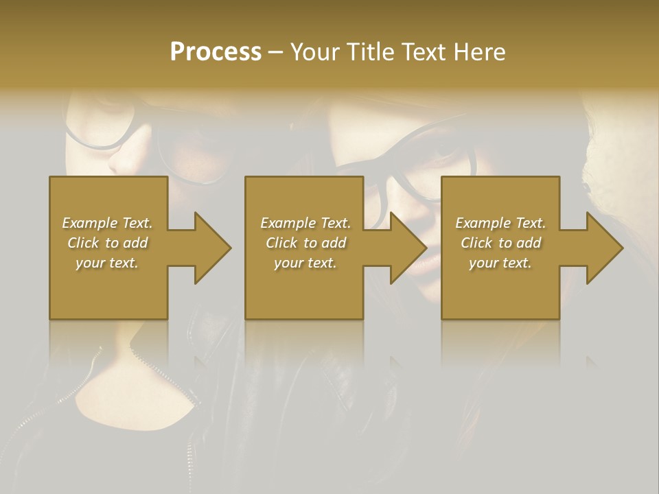 Portrait Couple Brother PowerPoint Template