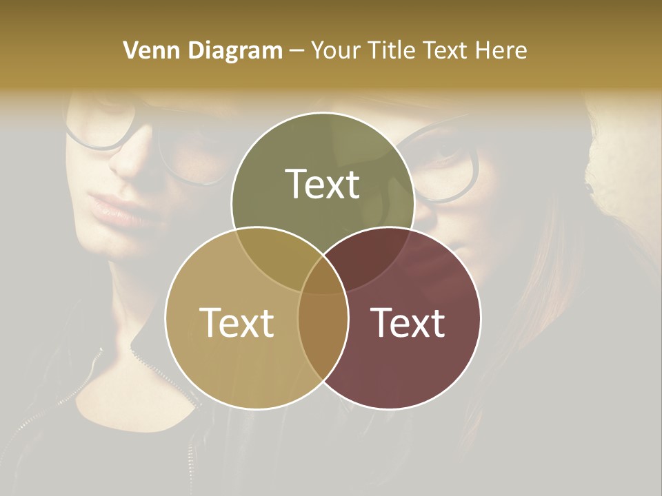 Portrait Couple Brother PowerPoint Template