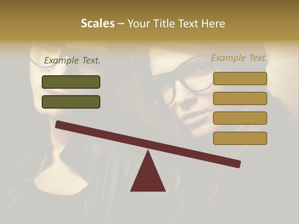 Portrait Couple Brother PowerPoint Template