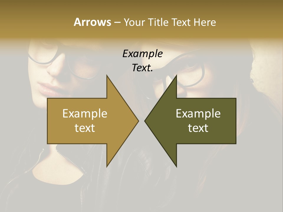 Portrait Couple Brother PowerPoint Template