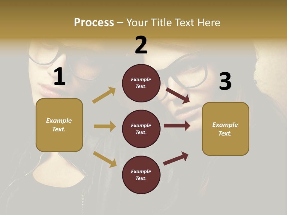 Portrait Couple Brother PowerPoint Template