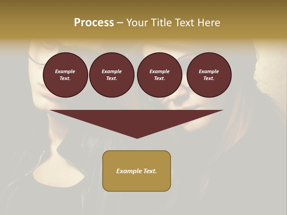 Portrait Couple Brother PowerPoint Template