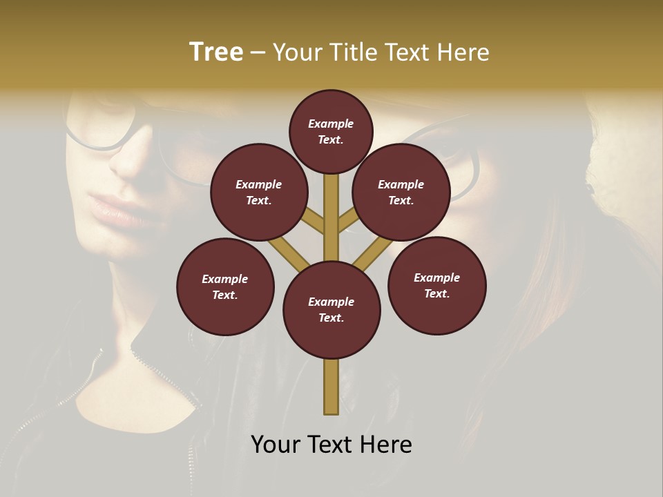 Portrait Couple Brother PowerPoint Template