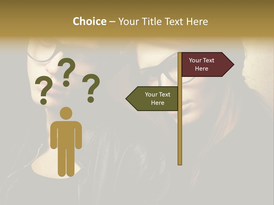 Portrait Couple Brother PowerPoint Template