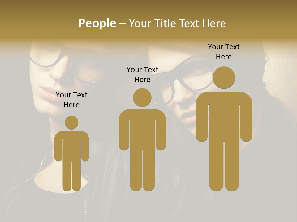 Portrait Couple Brother PowerPoint Template