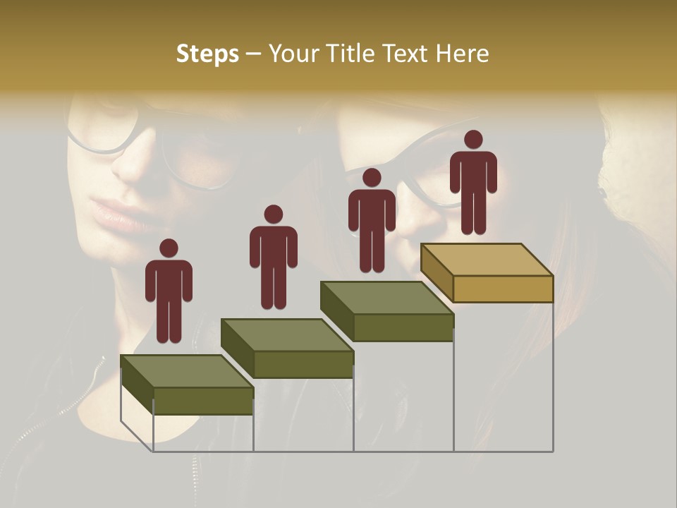 Portrait Couple Brother PowerPoint Template