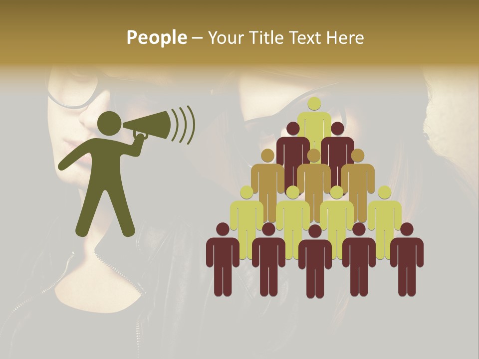 Portrait Couple Brother PowerPoint Template