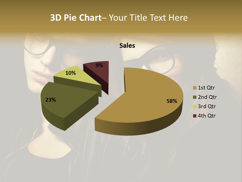 Portrait Couple Brother PowerPoint Template