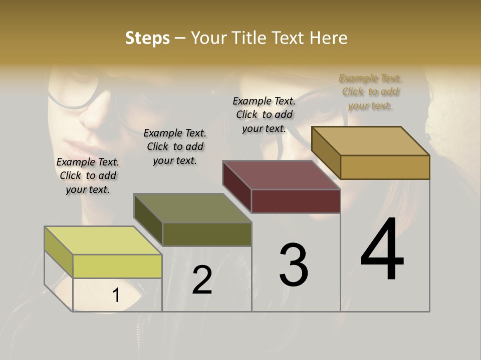 Portrait Couple Brother PowerPoint Template