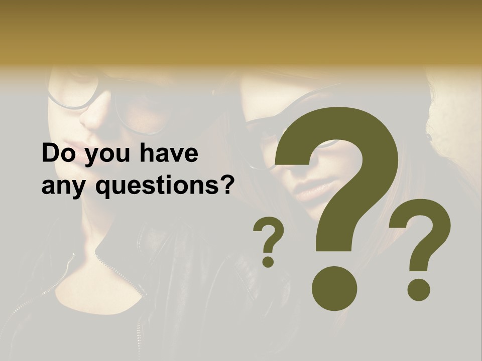 Portrait Couple Brother PowerPoint Template