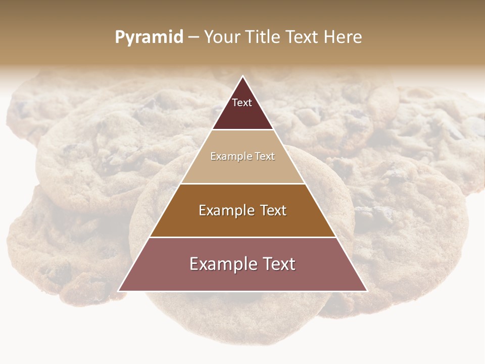 White Background Chocolate Chip Cookies Sharing PowerPoint Template