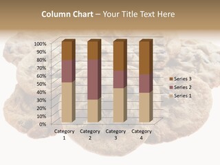 White Background Chocolate Chip Cookies Sharing PowerPoint Template