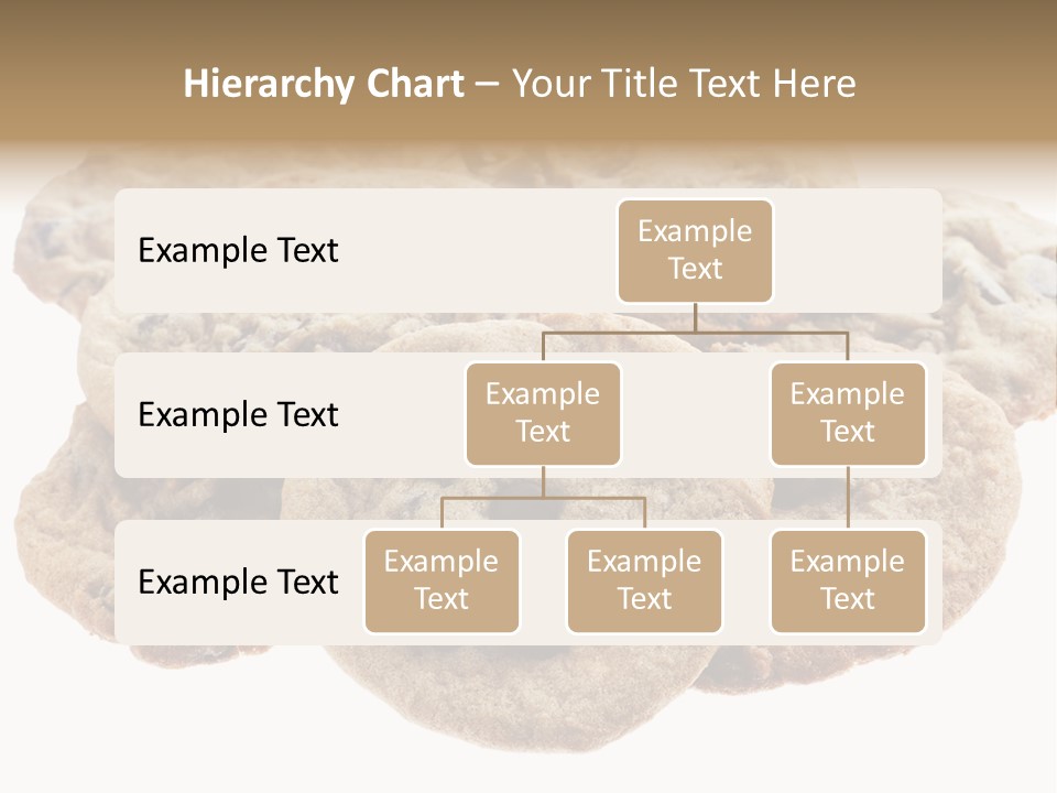 White Background Chocolate Chip Cookies Sharing PowerPoint Template
