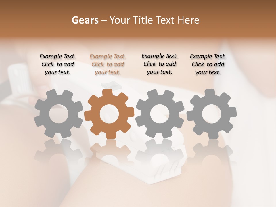 Lying Depilation Laser Hair PowerPoint Template