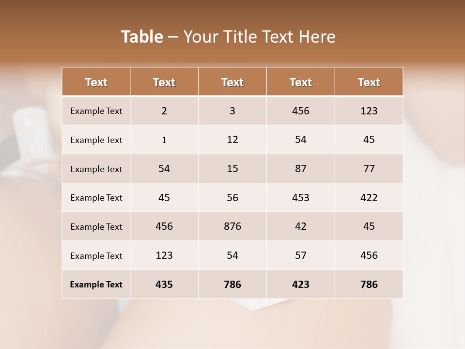 Lying Depilation Laser Hair PowerPoint Template