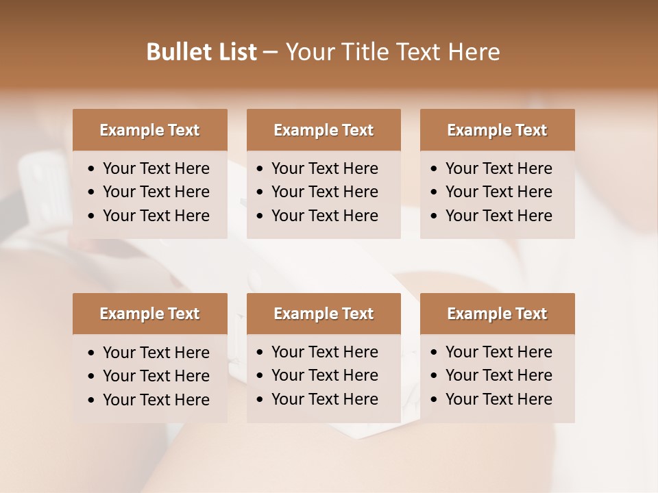 Lying Depilation Laser Hair PowerPoint Template