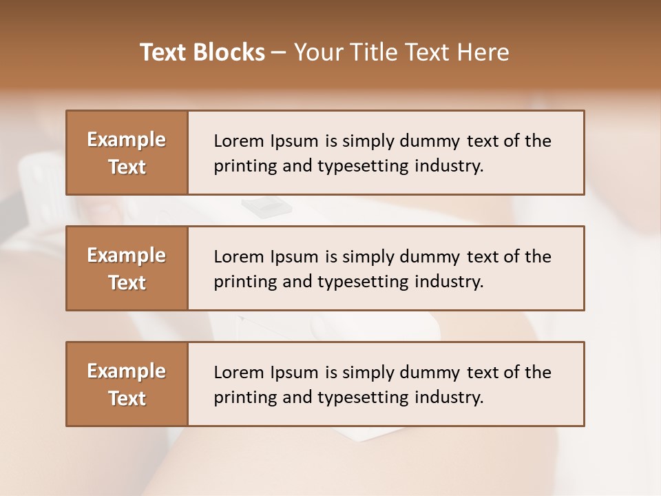 Lying Depilation Laser Hair PowerPoint Template