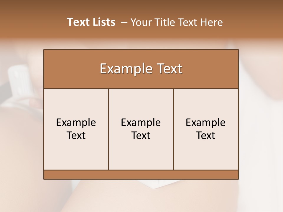 Lying Depilation Laser Hair PowerPoint Template