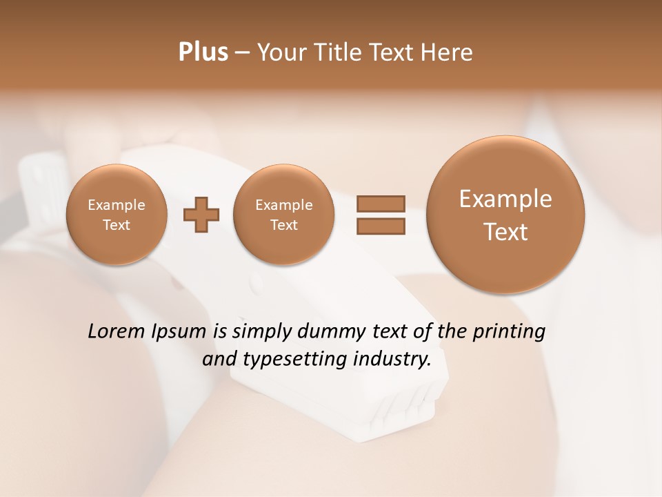 Lying Depilation Laser Hair PowerPoint Template