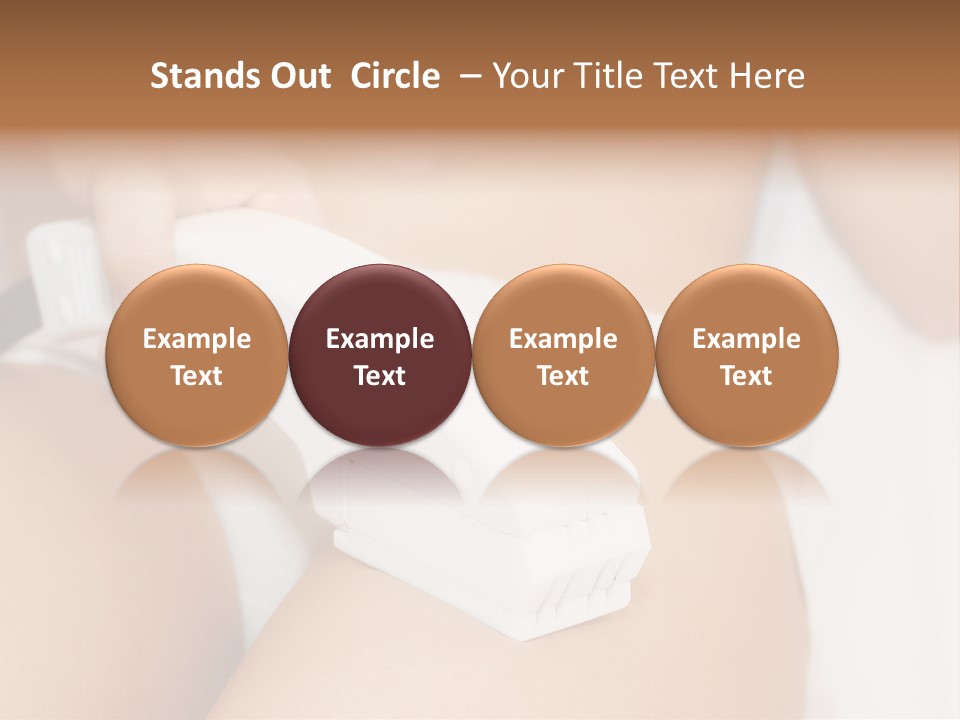 Lying Depilation Laser Hair PowerPoint Template