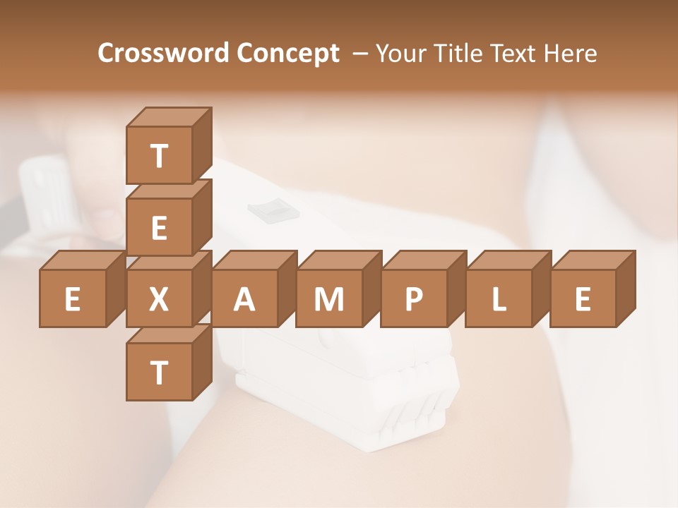 Lying Depilation Laser Hair PowerPoint Template