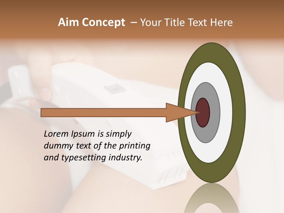 Lying Depilation Laser Hair PowerPoint Template