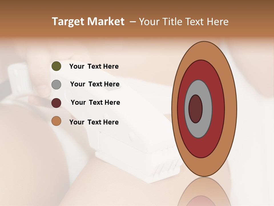 Lying Depilation Laser Hair PowerPoint Template