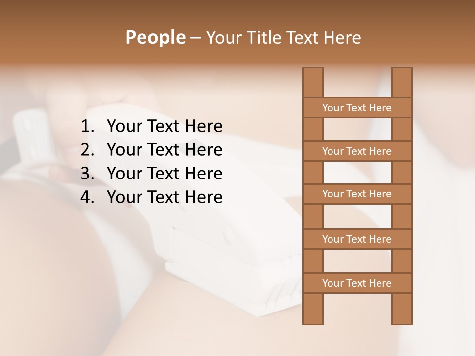 Lying Depilation Laser Hair PowerPoint Template