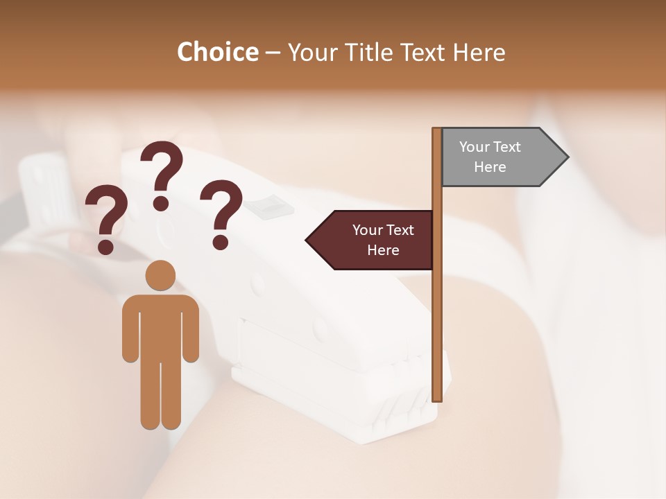 Lying Depilation Laser Hair PowerPoint Template