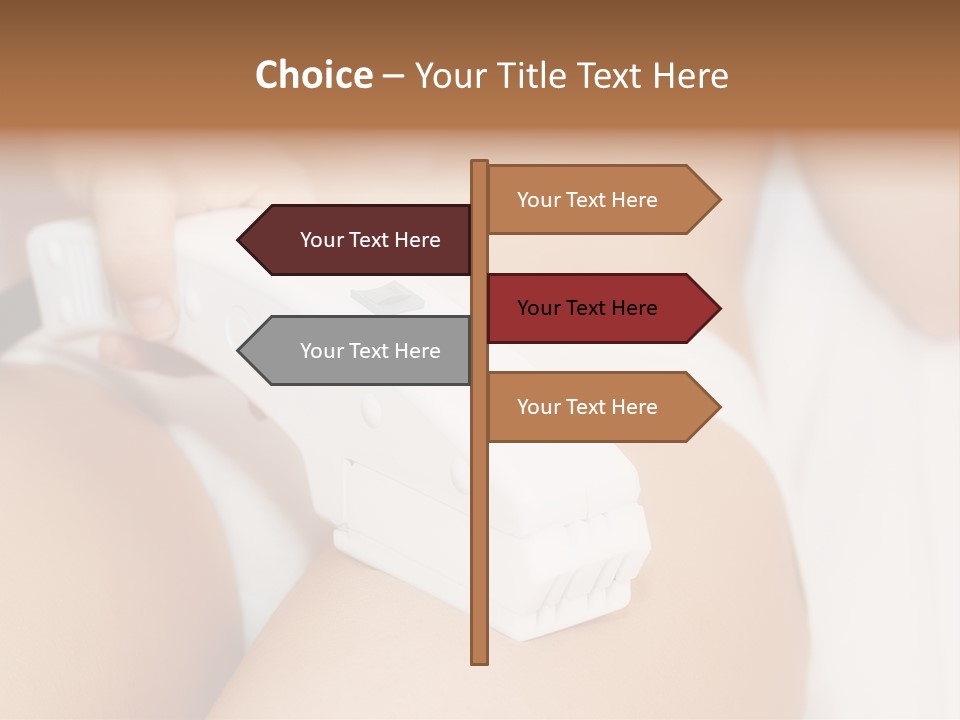 Lying Depilation Laser Hair PowerPoint Template