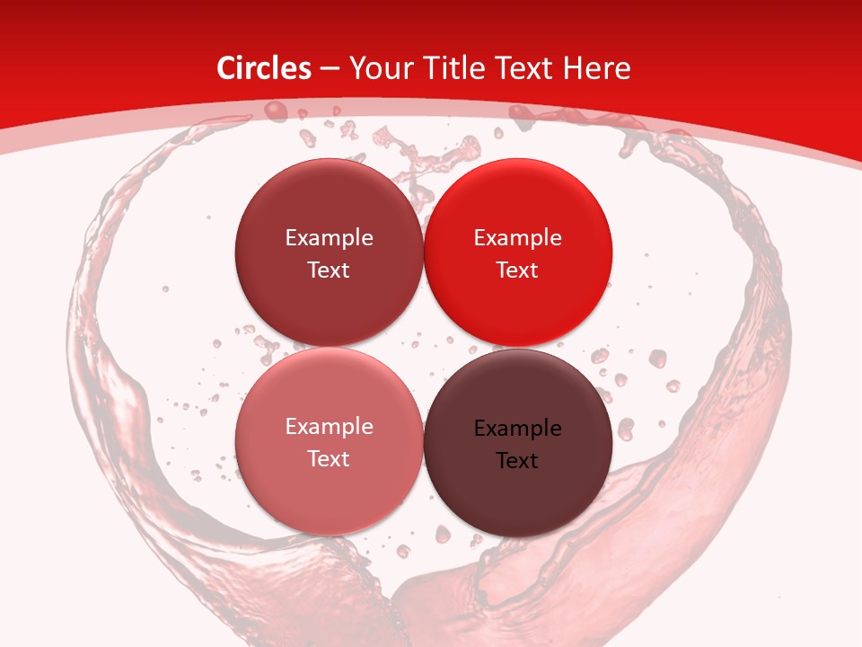 Isolated Splash Love PowerPoint Template