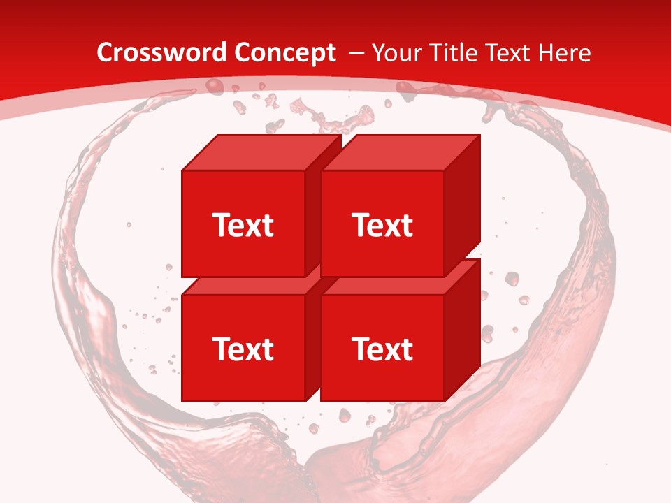 Isolated Splash Love PowerPoint Template