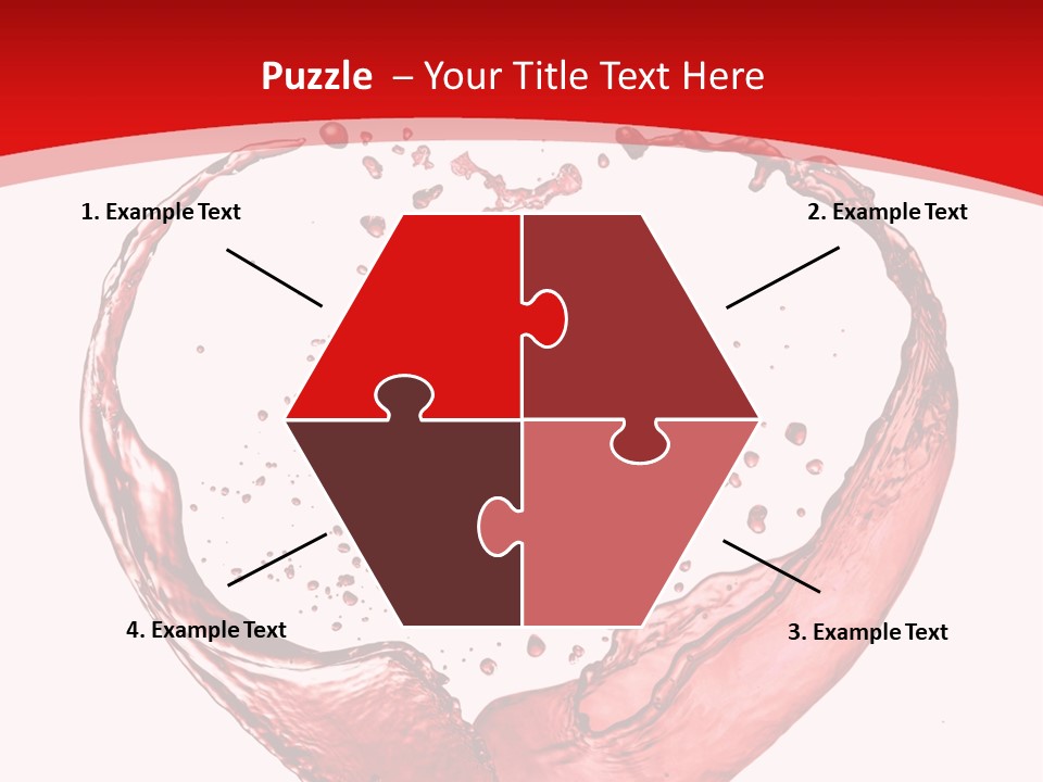 Isolated Splash Love PowerPoint Template