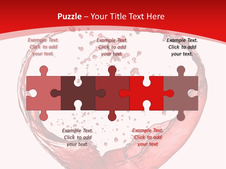 Isolated Splash Love PowerPoint Template