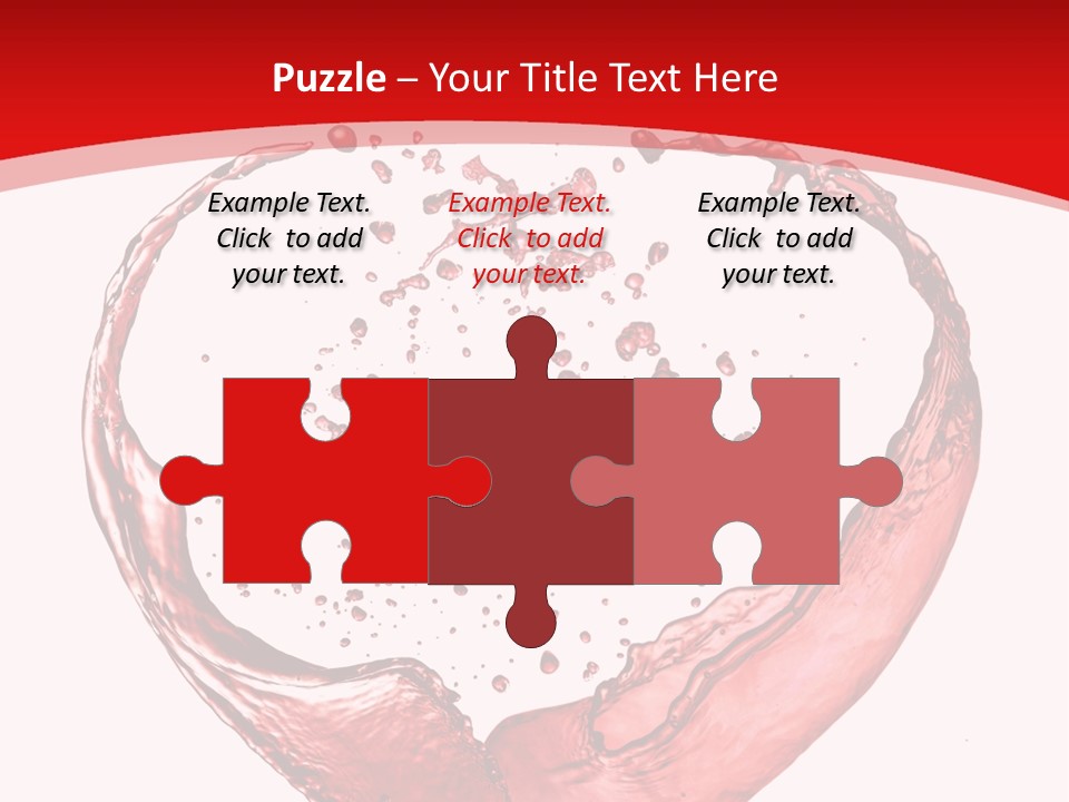 Isolated Splash Love PowerPoint Template