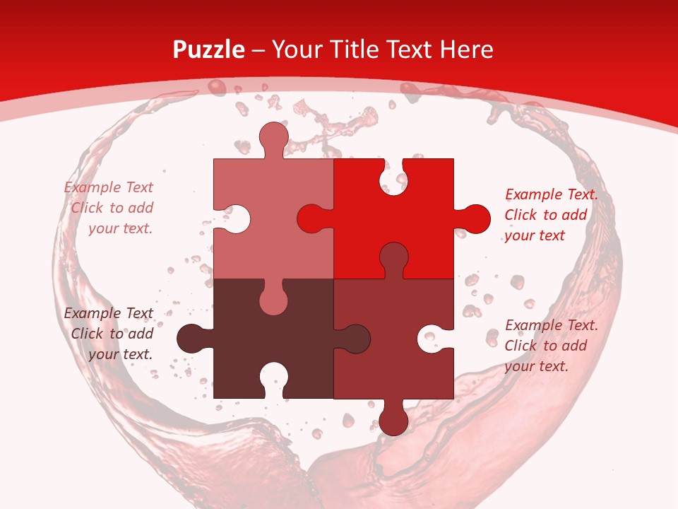 Isolated Splash Love PowerPoint Template