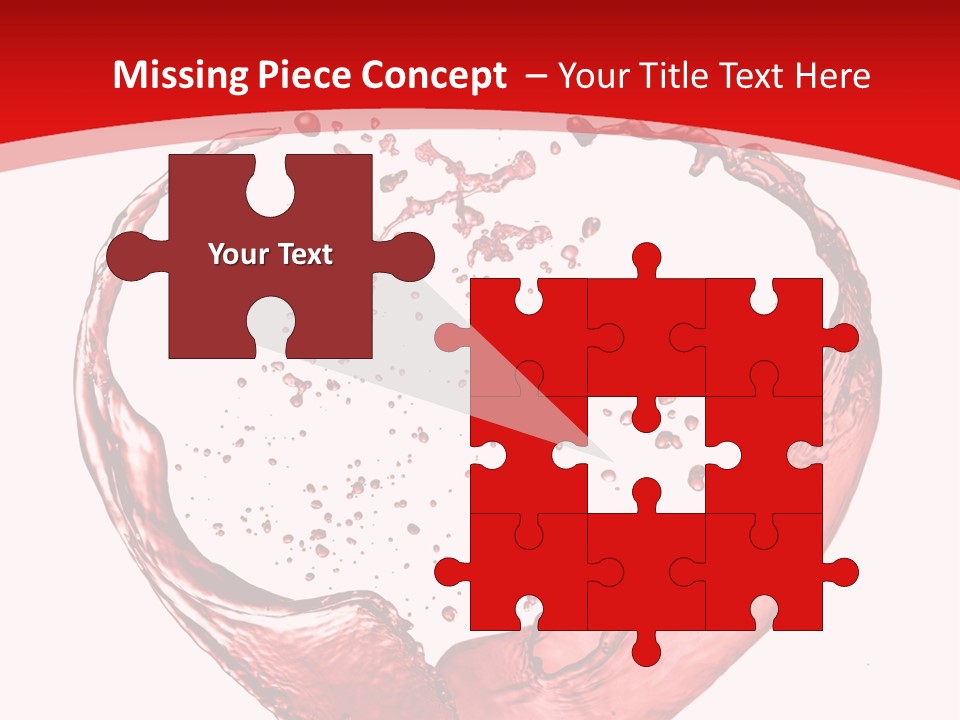 Isolated Splash Love PowerPoint Template