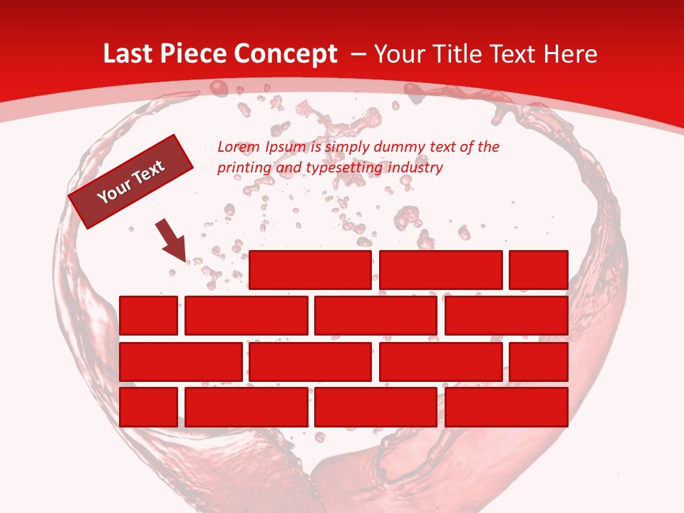 Isolated Splash Love PowerPoint Template