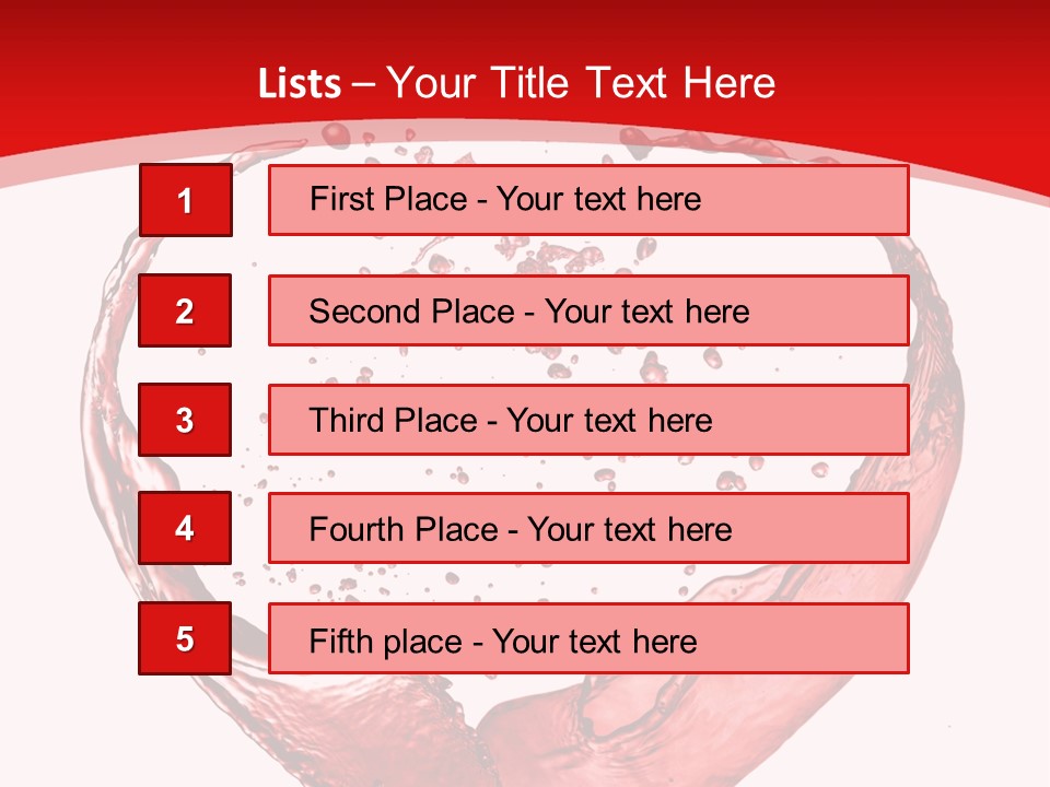 Isolated Splash Love PowerPoint Template