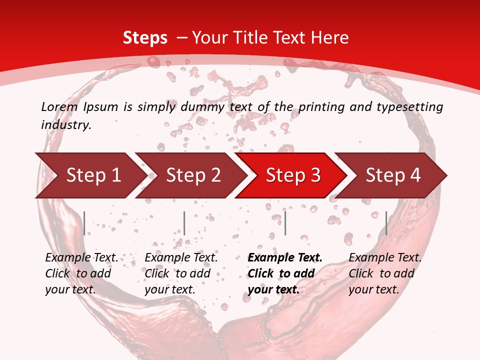 Isolated Splash Love PowerPoint Template