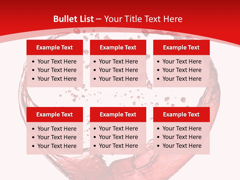 Isolated Splash Love PowerPoint Template