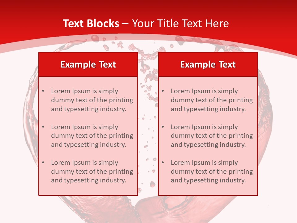 Isolated Splash Love PowerPoint Template