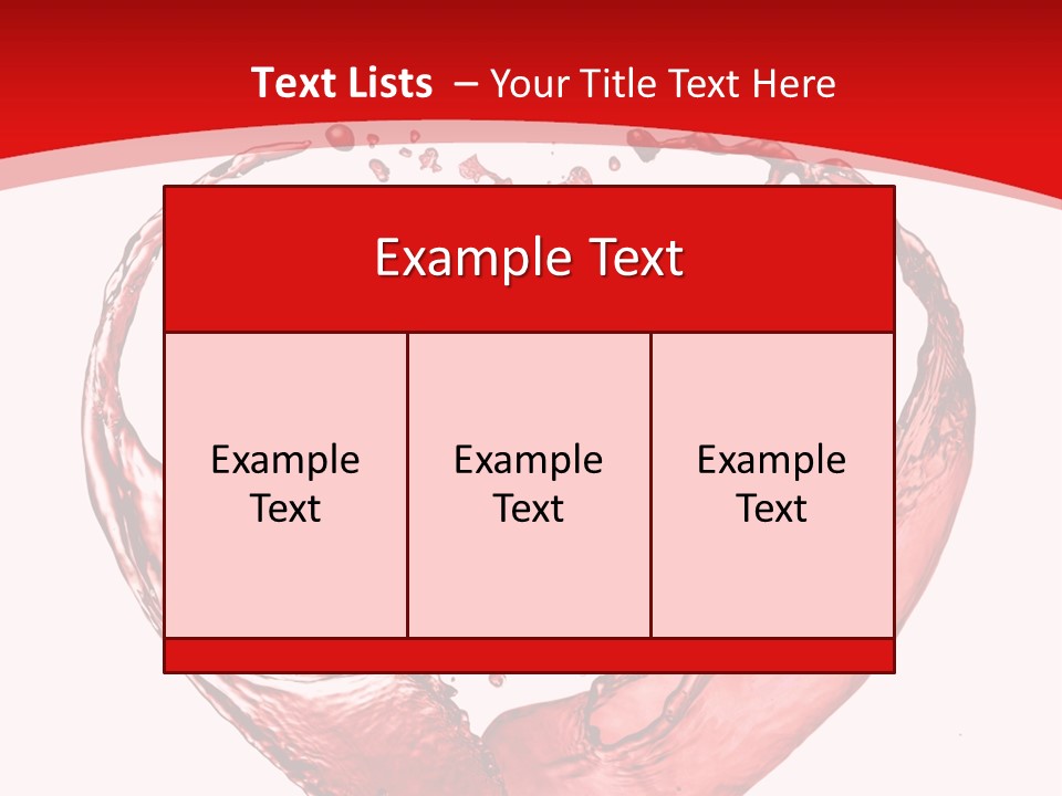 Isolated Splash Love PowerPoint Template