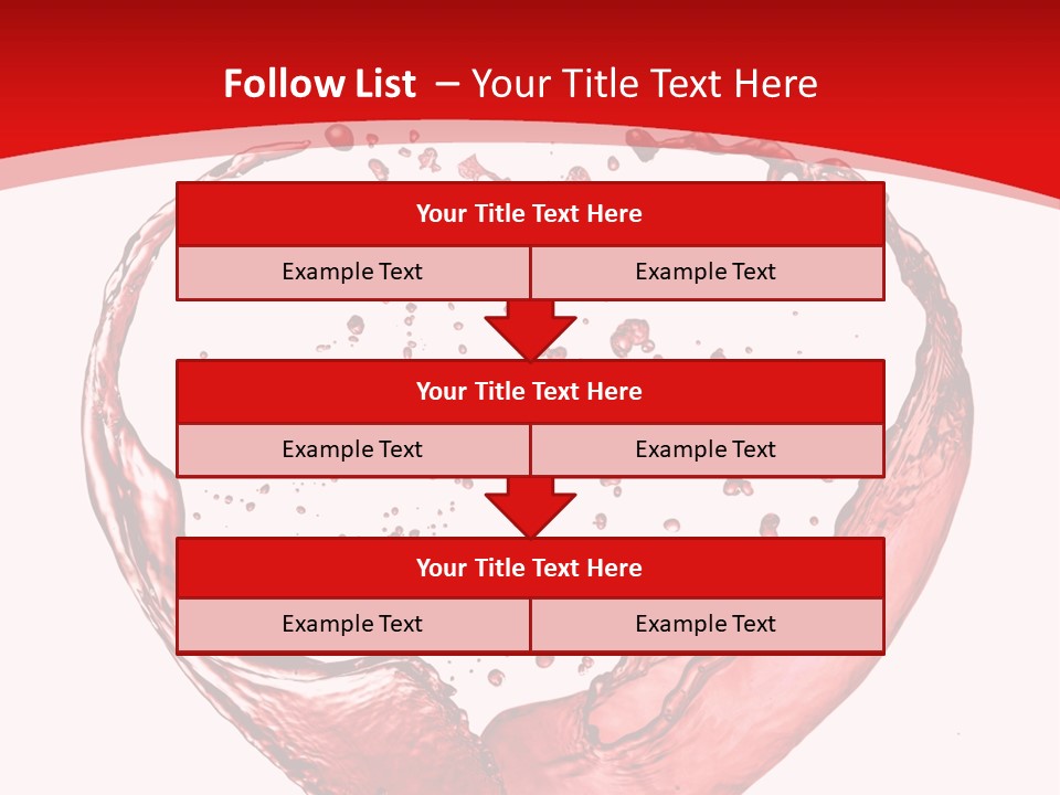 Isolated Splash Love PowerPoint Template