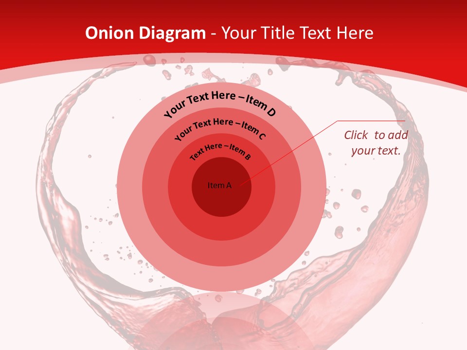 Isolated Splash Love PowerPoint Template