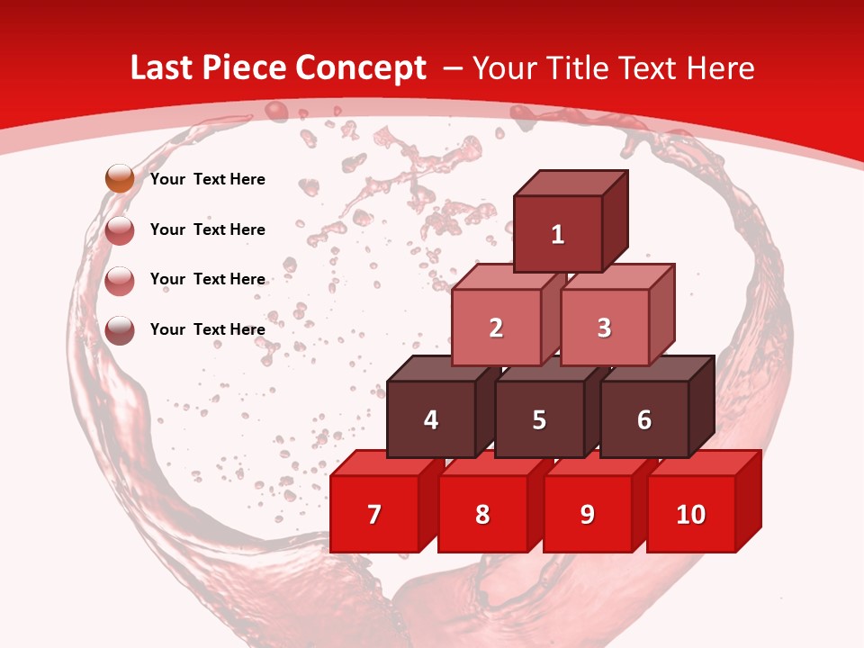 Isolated Splash Love PowerPoint Template