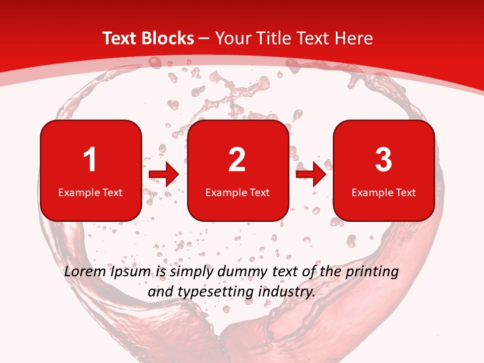 Isolated Splash Love PowerPoint Template