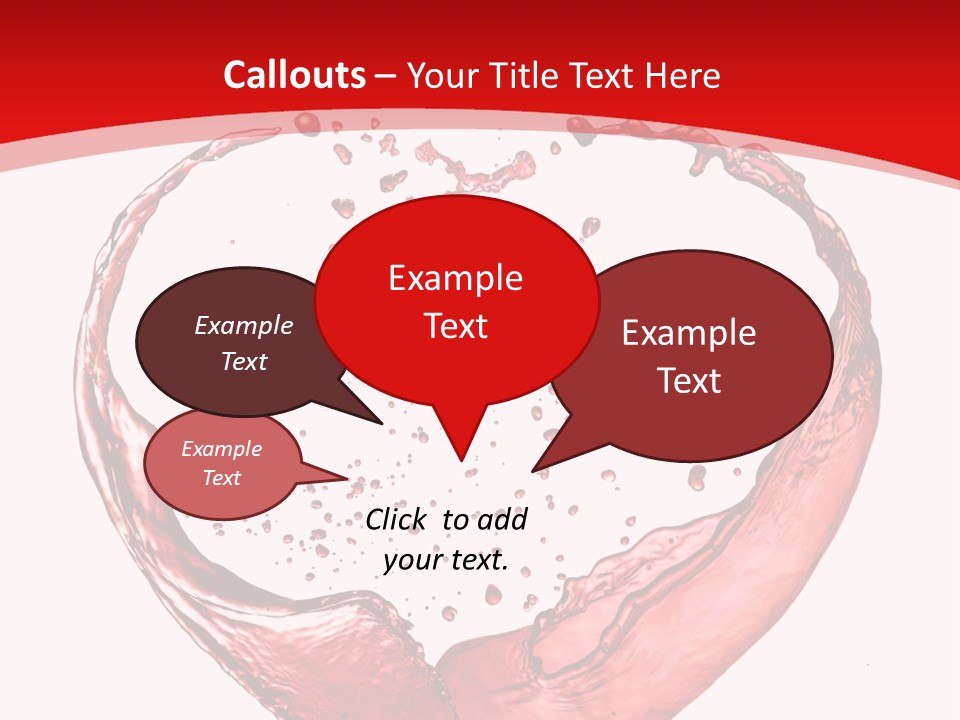 Isolated Splash Love PowerPoint Template