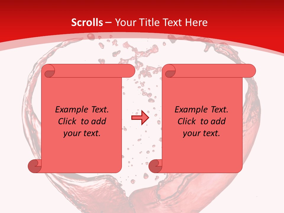 Isolated Splash Love PowerPoint Template