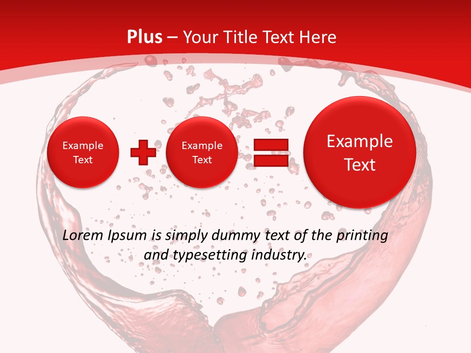 Isolated Splash Love PowerPoint Template